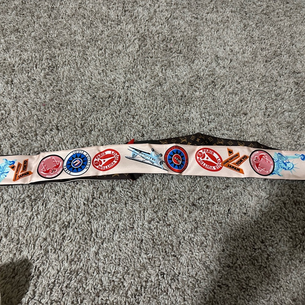 Colorful Logo Print Belt